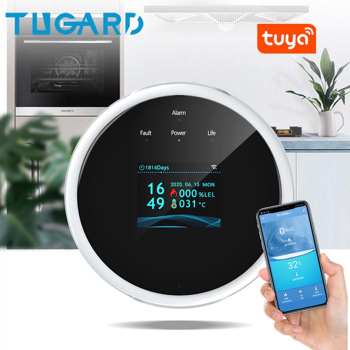 Gambar TUGARD GS21 Wifi Tuya Gas Sensor Alarm System For Home and Kitchen dari bandiyanishkl undefined Tokopedia
