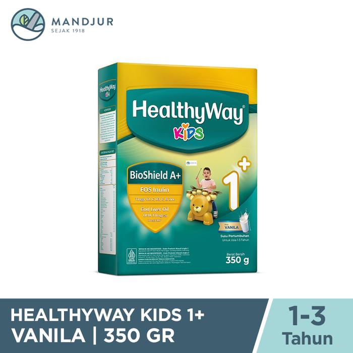 Gambar HealthyWay Kids 1+ Vanila 350 Gr Susu Pertumbuhan Anak 1 - 3 Tahun dari Mandjur Nutrition undefined Tokopedia