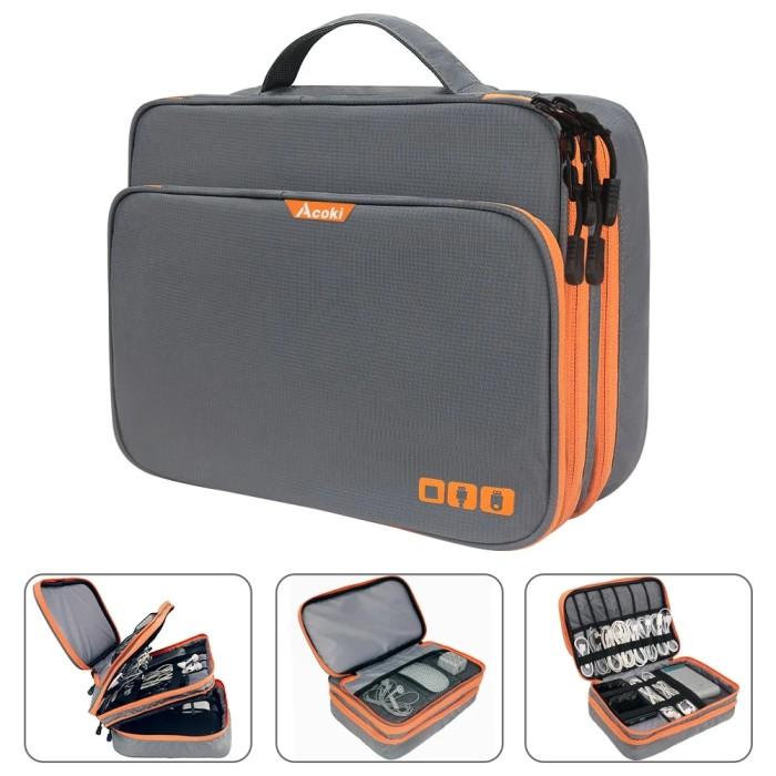 Gambar Multi Layer Electronic Accessories Organizer Storage Handbag with dari Regine Market undefined Tokopedia