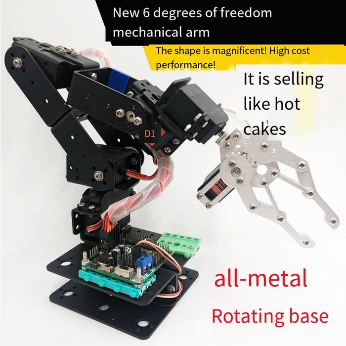 Gambar 6 DOF Robotics Kit Educational Robot Manipulator Metal Alloy Arduino dari RINSAAUH undefined Tokopedia