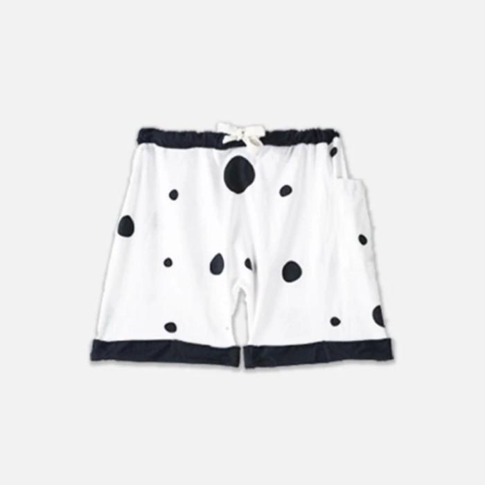 Gambar Nero Bianco Unisex Short Tencel - White & Black Dot - 12-18 Months dari Cherie Baby Store undefined Tokopedia