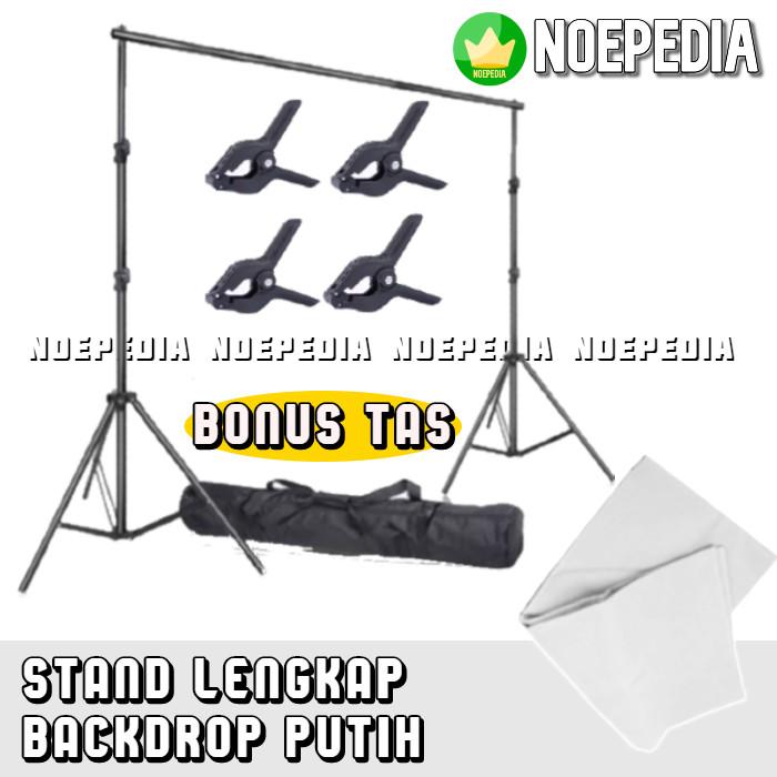 Gambar ASLI TIANG STAND BACKDROP 3 METER | BRACKET STAND BACKGROUND | NEW - Stand BG Putih dari Vend Pedia undefined Tokopedia