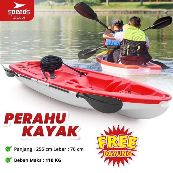 Gambar SPEEDS Perahu Kayak Sampan Perahu Dayung Olahraga Conoe Boating Paddle dari altamcocosembakoo undefined Tokopedia