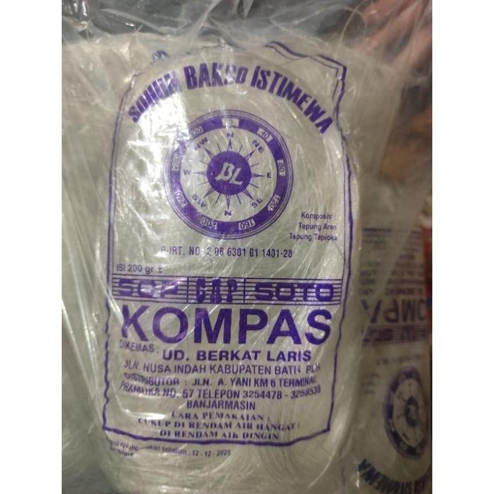 Gambar suun sohun putih bakso soto cap kompas 200gr dari warungjulakbjm undefined Tokopedia