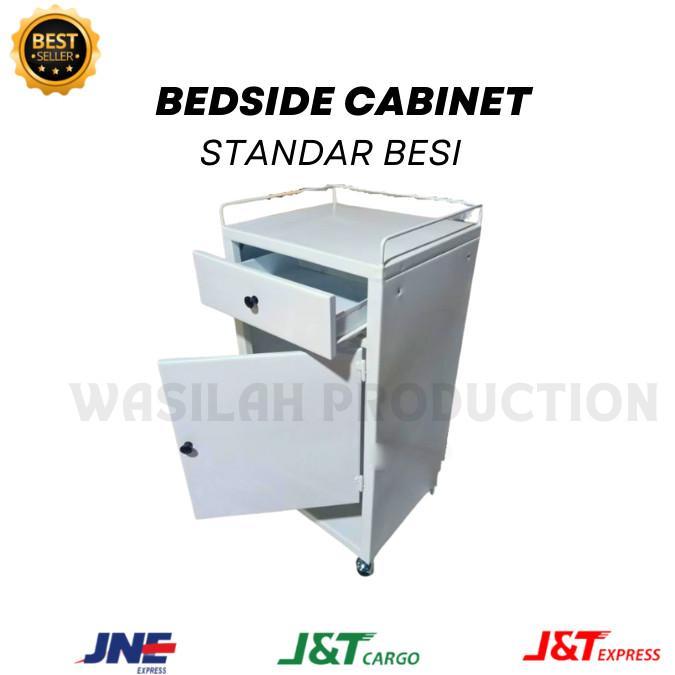 Gambar LEMARI BED SIDE KABINET || BED SIDE CABINET BESI || LEMARI PAKAIAN PASIEN STAINLESS || LEMARI NAKAS PASIEN || 	LEMARI MEDIS || NAKAS RS - LEMARI BESI - LEMARI BESI dari grosir furniture alkes undefined Tokopedia