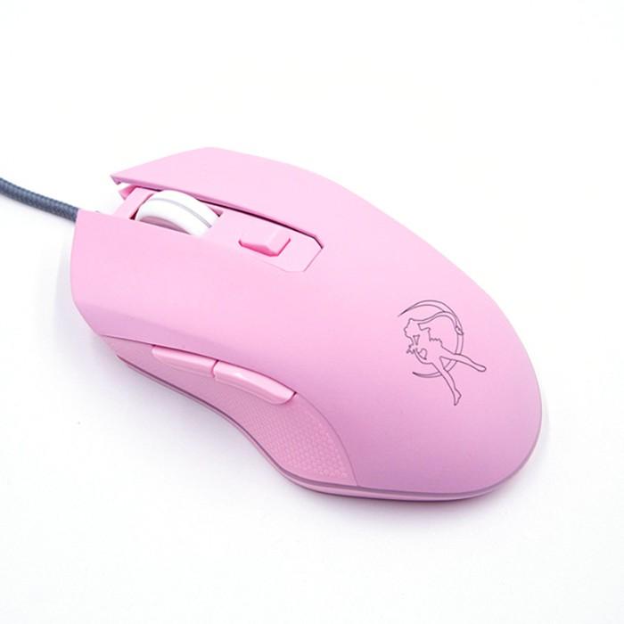 Gambar Uthai Db49 Wired Luminous Pink Mouse 1600 (Dpi) Computer Accessories dari Cikinitore undefined Tokopedia