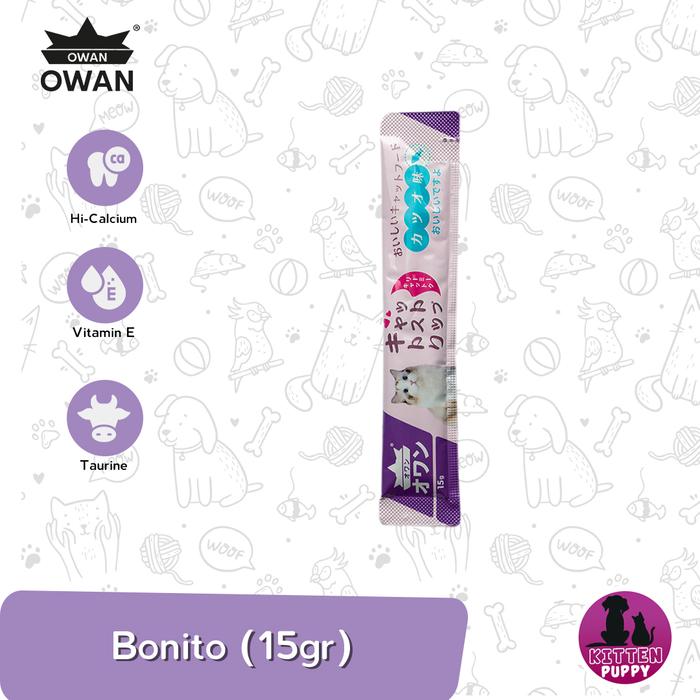 Gambar Snack Kucing Owan Cat Creamy Treats Liquid 15 Gram - BONITO dari Kittenpuppy Petshop undefined Tokopedia