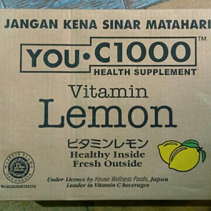 Gambar You C1000 | C 1000 Vitamin Lemon Botol Beling - 140 Ml (Harga Karton) dari shineesta undefined Tokopedia