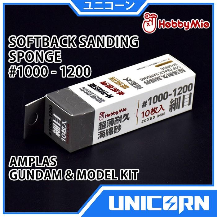 Gambar SOFTBACK SANDING SPONGE #1000-1200 [HOBBY MIO] AMPLAS GUNDAM MODEL KIT dari Unicorn Toys undefined Tokopedia