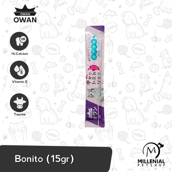 Gambar Snack Kucing Owan Cat Creamy Treats Liquid 15 Gram - BONITO dari Millenial Petshop undefined Tokopedia