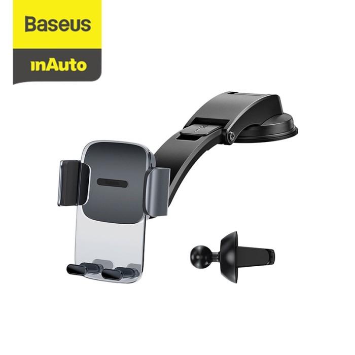Gambar Readyy Baseus Car Holder Dashboard Car Mount 360 Mobile Phone Holder - Grey Trans dari tokongadingadi undefined Tokopedia