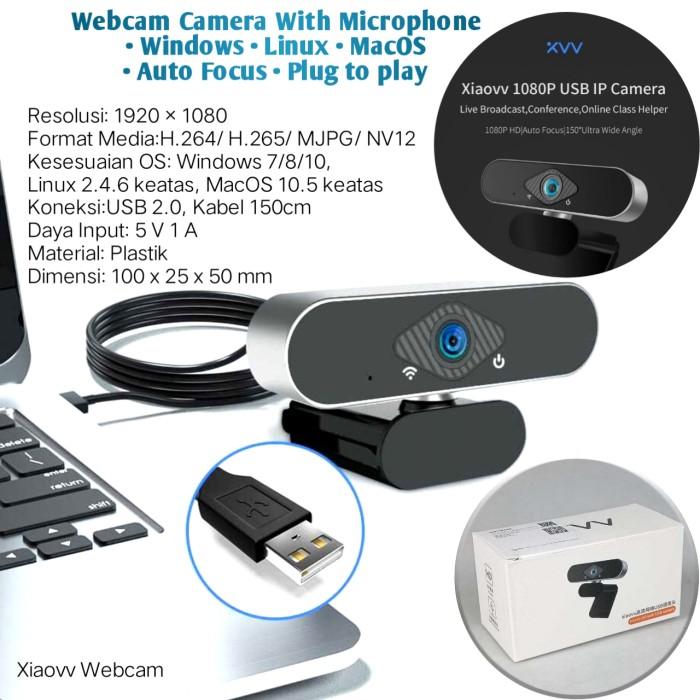 Gambar Camera External Laptop Webcam Kamera Meeting pro Webcame HD 2K 1080p Computer Pc - Xiaovv Webcam dari Hantara Tech undefined Tokopedia