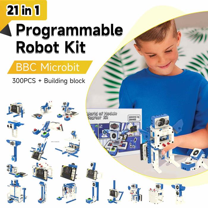 Gambar Yahboom 21 in 1 Microbit V2 Robotics Kit DIY Electronic Sensor Kit Programmable Toy for Kids Support MakeCode Python Programming dari adinda pedia undefined Tokopedia