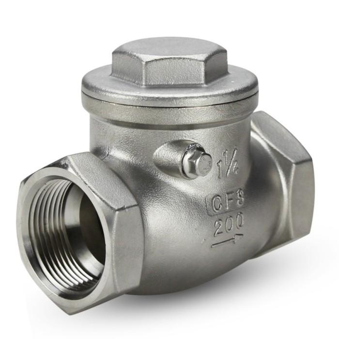 Gambar Check Valve Stainless Steel 304 / Check Valve SS304 BSPT " Ukuran- 1/2 , 3/4 , 1 , 1.1/4 , 1.1/2 , 2 , 2.1/2 , 3 , 4 inch - 2 INCH dari bintang orion indonesia. undefined Tokopedia