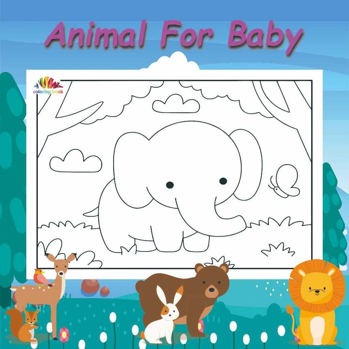 Gambar KERTAS MEWARNAI / COLORING / KERTAS GAMBAR / ANIMAL FOR BABY / KERTAS MEWARNAI ANAK  / A4 - A5 - AFB 3, A4 dari sanjaya91120 undefined Tokopedia