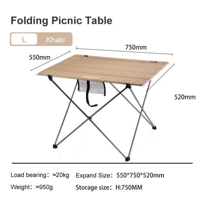 Gambar NatureHike Portable Camping Table Foldable Table Folding Table Ultralight Portable Table Travel Wild Dining Picnic Table Outdoor Furniture Outdoor Coffee Table Mini Side Table Small Table Foldable NH20JJ020 dari Riko14626 undefined Tokopedia