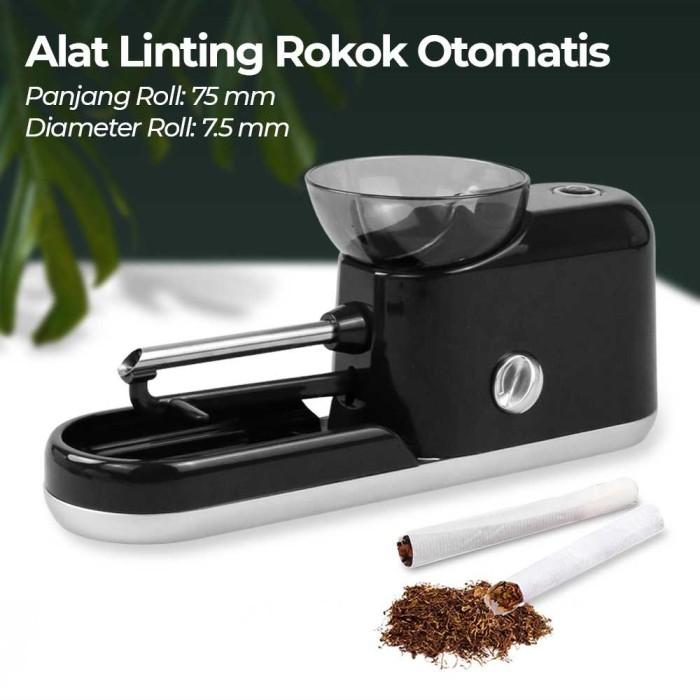 Gambar Alat Linting Rokok Tembakau Mesin Penggulung Papir Rokok Elektrik - Hitam 7.5mm dari MALL-AKU undefined Tokopedia