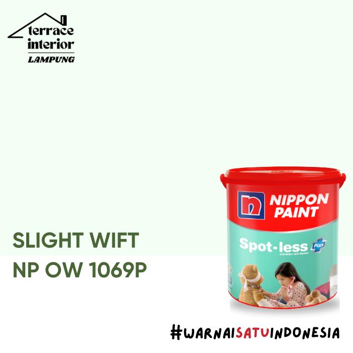 Gambar Cat Tembok Spotless Plus Nippon Paint Warna Hijau 2.5 L - SLIGHT WIFT dari Terrace Interior Lampung undefined Tokopedia