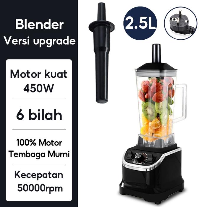 Gambar TIXX Blender 2.5L 220V 6 Pisau chopper Juicer Multifungsi Foodgrade Blender Kapasitas besar Mixer listrik Bahan PC kelas makanan Jus Sayuran Jus Biji-bijian Menggiling Smoothie MilkshakeGaransi Resmi 1 Tahun - Baru Satu gelas dari godblessyu undefined Tokopedia