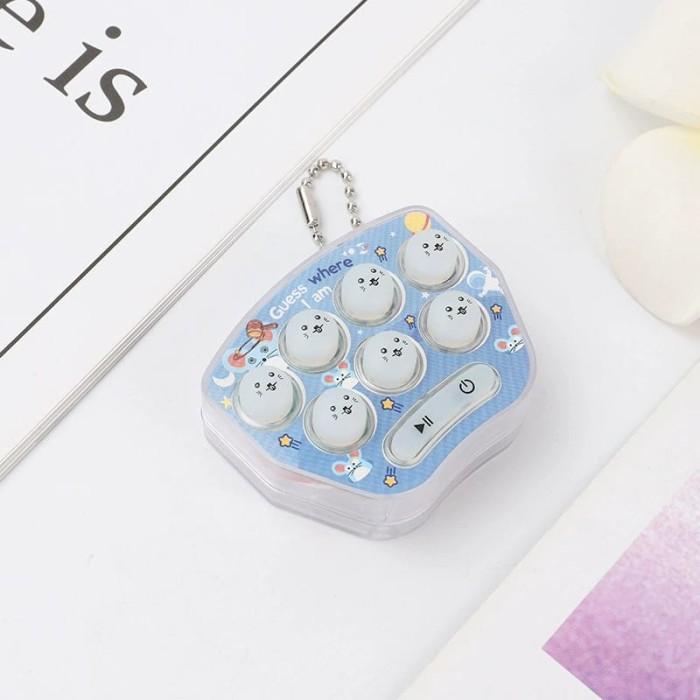 Gambar Pop it Elektrik Mini Push Hamster LED / Mainan Pukul Hamster Mini - Biru dari gamarsnew undefined Tokopedia