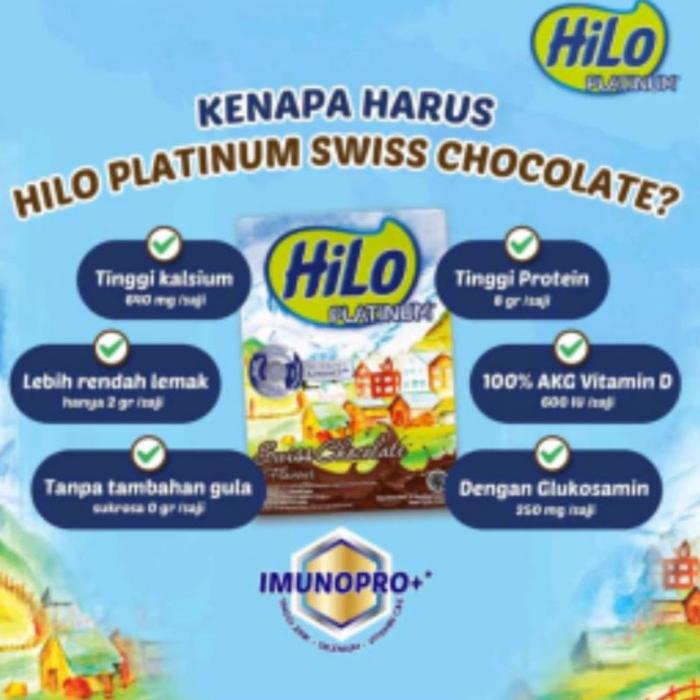 Gambar Best Seller! HILO PLATINUM Swiss Chocolate 420 gr 12 Sachet Sale dari GadgetGlow undefined Tokopedia
