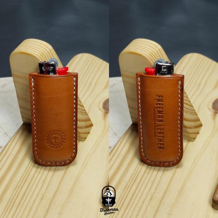Gambar Case BIC lighter Leather, lighters sarung korek Nabati / Vegetable YG4 - Tan dari Rudcell12 undefined Tokopedia
