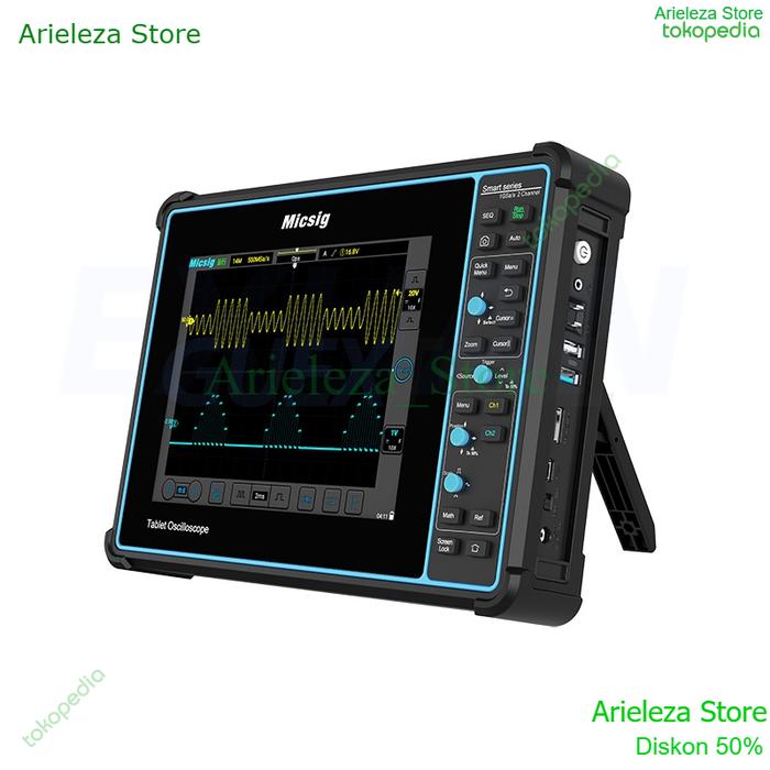 Gambar Tablet Digital Osiloskop Genggam 100MHz 4CH Portabel Otomotif Scopemeter Osiloskop Tombol Sentuh  STO1004 Digital Tablet Oscilloscope Handheld 100MHz 4CH  Portable Automotive scopemeter osciloscopio Touch Button - STO2002 dari Arieleza Store undefined Tokopedia