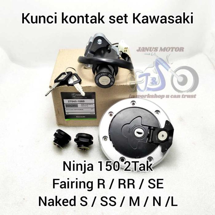 Gambar KUNCI KONTAK SET NINJA 150 RR R S SS SE 2 TAK KAWASAKI KUALITAS ORIGINAL PRESISI AWET DAN MUDAH PEMASANGAN PLUS TUTUP TANGKI SERIES M N L ORI ASLI KONCI [PROMO] BARANG BERKUALITAS 100% ORIGINAL dari rihanashop12 undefined Tokopedia
