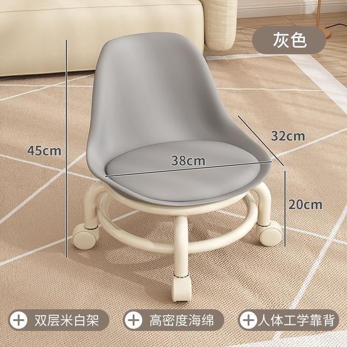 Gambar Low Stool With Backrest Low Stool Universal Wheel Clothing Store Toddler Backrest Children's Small Chair Cadeira dari nevistastore undefined Tokopedia