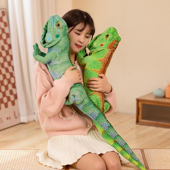 Gambar Tp 6595Cm Like Real Lizard Doll Plush Toy Stuffed Long Tail Green W dari ginarstore717 undefined Tokopedia
