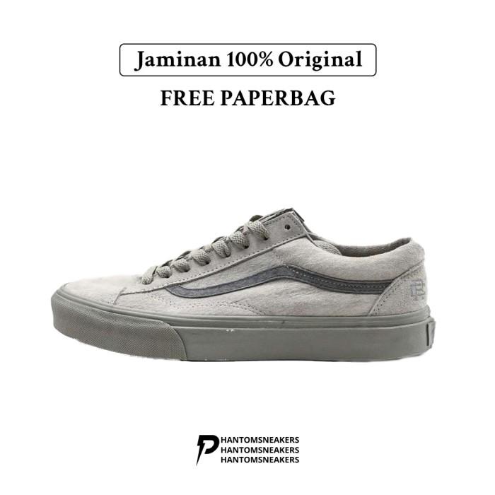 Jual Vans Old Skool Style 36 x Reigning Champ Grey Suede 43
