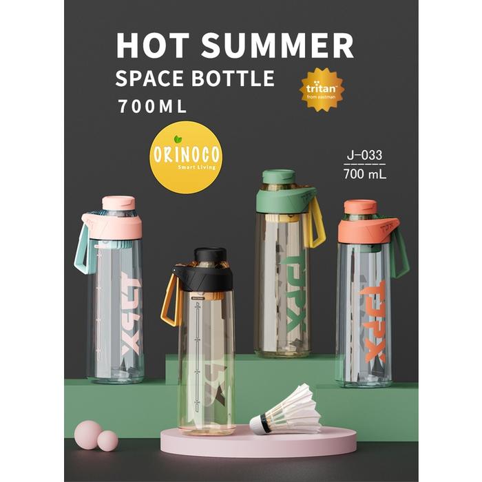 Gambar Terbaru Laris! Orinoco Botol Minum Olahraga Tritan 700 ML Anti Tumpah dengan Handle Infused Water Sport Bottle Premium J-033 dari Krip terra undefined Tokopedia