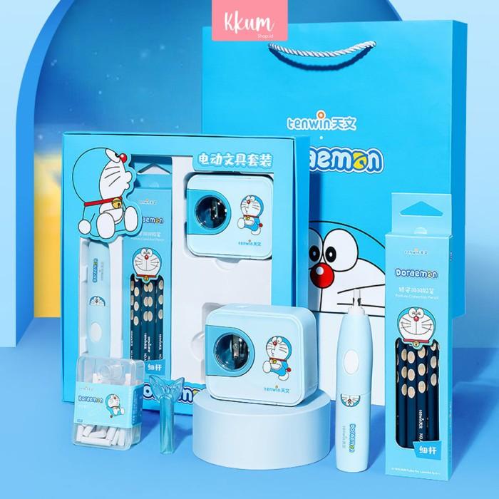 Gambar NEW PRODUCT 5 IN 1 ELECTRIC STATIONERY DORAEMON/ PERLENGKAPAN ALAT dari gungunstore554 undefined Tokopedia