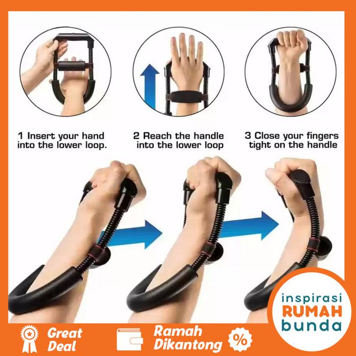Gambar Olahraga Pergelangan Tangan Power Wrist Exercise Forearm Fitness Gym Equipment Alat Olahraga dari Budisyaputra undefined Tokopedia