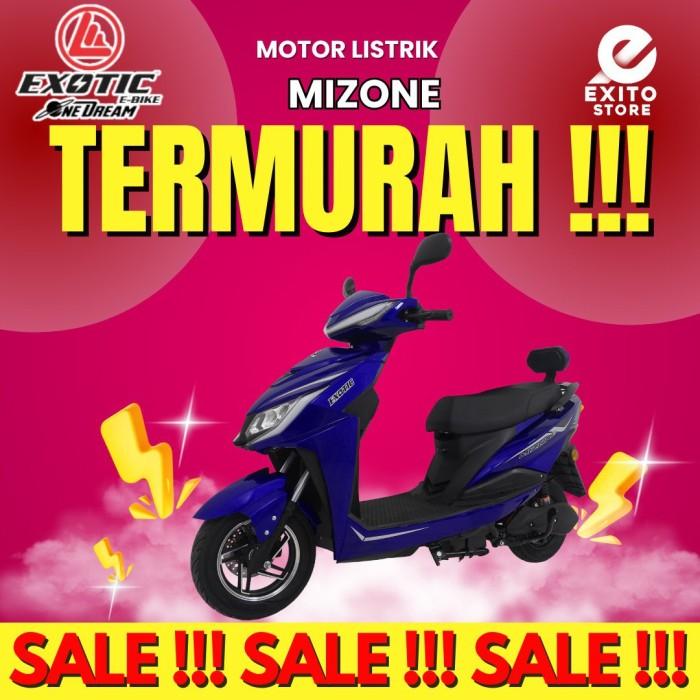 Gambar Sepeda Motor Listrik Mizone Exotic Garansi Resmi By Pacific Exotic - Blue dari DominikFed undefined Tokopedia
