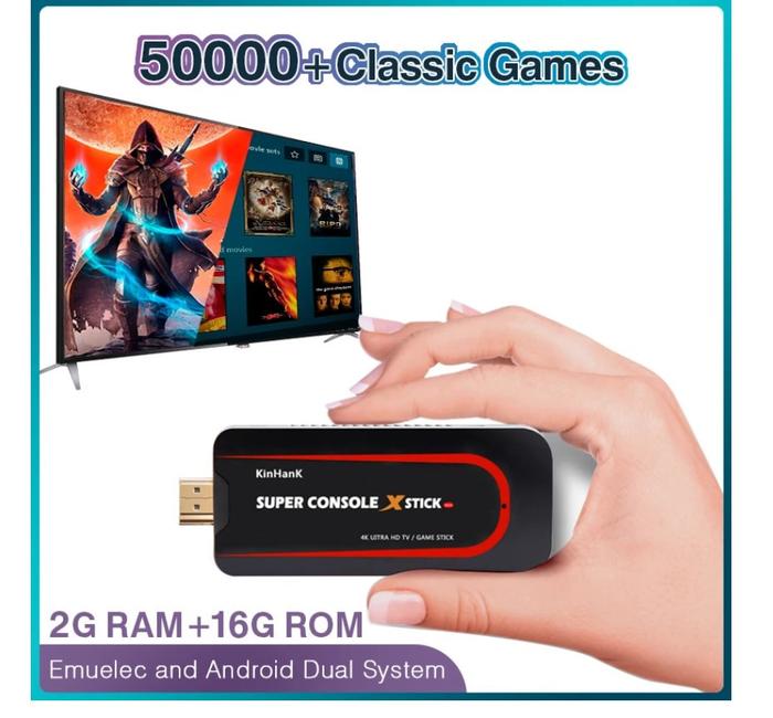 Gambar Pemutar Game Video Stik X Konsol Super Wifi 4K HD PS1 PSP N64 50000 dari Toko ordinary undefined Tokopedia