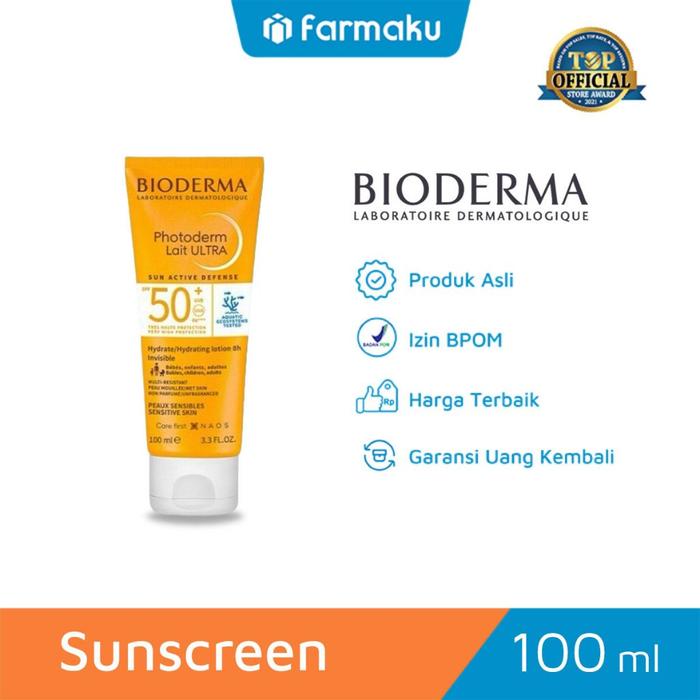 Gambar Bioderma Photoderm Lait Ultra Spf 50+ 100 ml - Face & Body Sunscreen dari Farmaku undefined Tokopedia