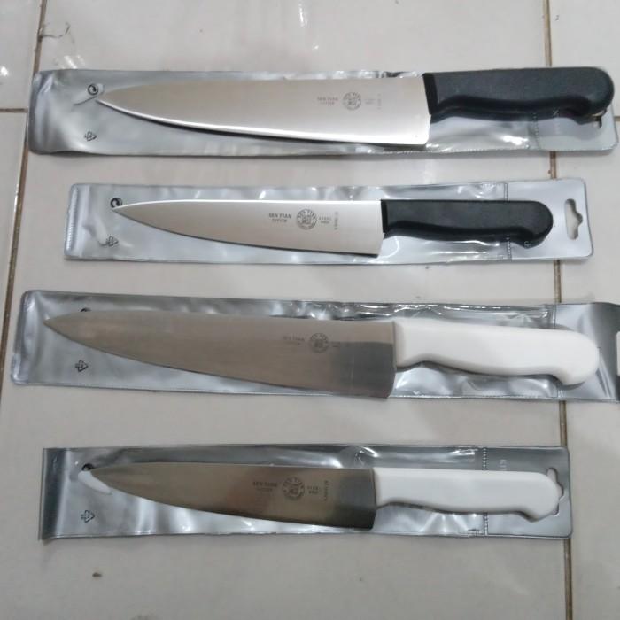 Gambar Pisau 8 inch 10 inch 12 inch stainless premium dapur chef knife piso kitchen besar koki tebal professional - Hitam, 12 dari golam supply undefined Tokopedia