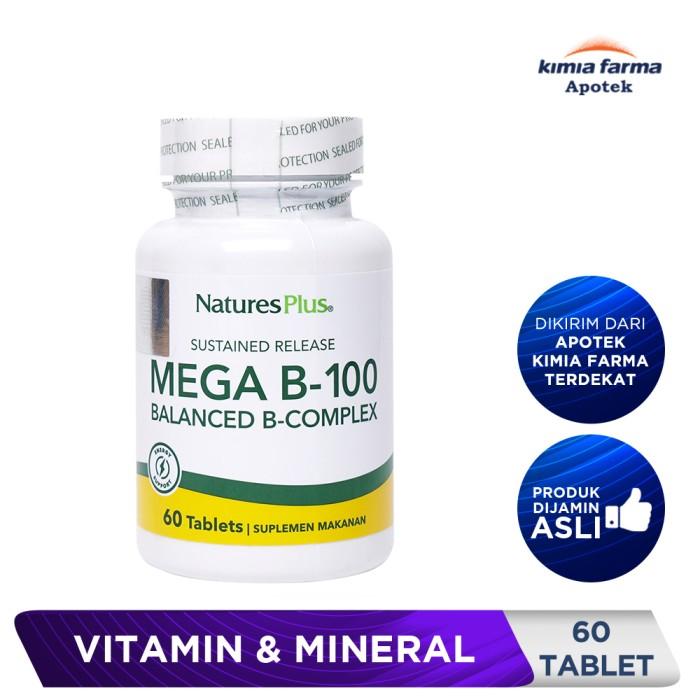 Gambar NATURES PLUS MEGA B 100 60 TABLET / VITAMIN B KOMPLEKS dari Kimia Farma Apotek Jawa Timur OS undefined Tokopedia