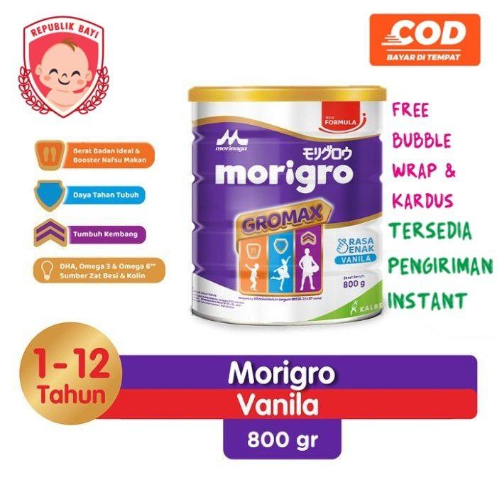 Gambar DMS - 045 MORINAGA MORIGRO VANILA VANILLA 800 GRAM MENAMBAH BERAT BADAN ANAK dari Dhimasadry undefined Tokopedia