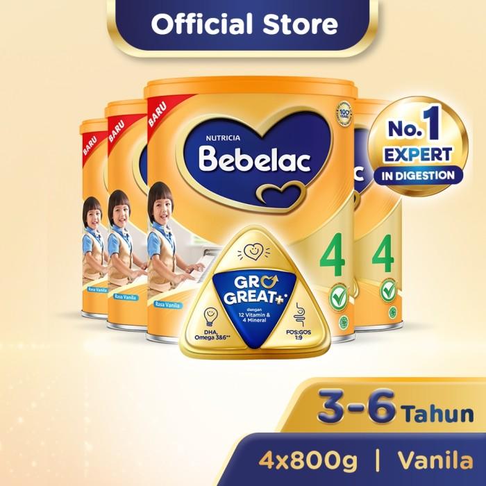 Gambar DMS - 496 PAKET 4 - BEBELAC 4 VANILA SUSU BUBUK 800 GR dari Dhimasadry undefined Tokopedia