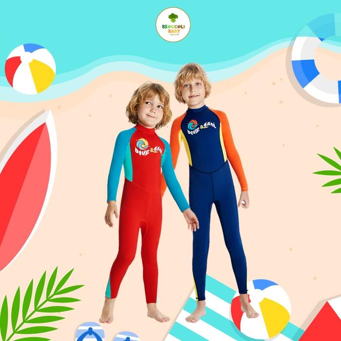 Gambar NEW PRODUCT BROCCOLI BABY - SWIMSUIT BOY GIRL BAJU RENANG DIVING SELAM ANAK 2-10 GUDANGSPORT-65 - RED, L dari Gudangsport-65 undefined Tokopedia