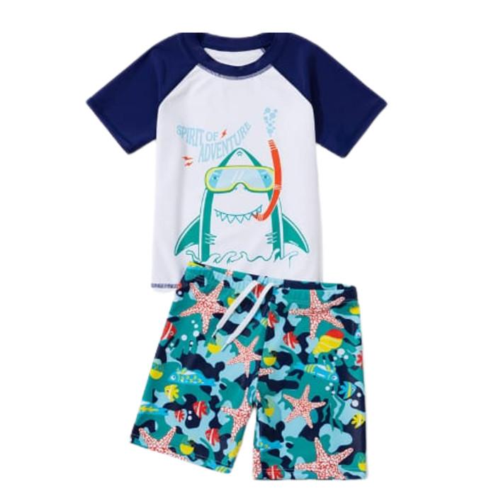 Gambar NEW PRODUCT SW1918 - SETELAN BAJU CELANA RENANG SWIMSUIT ANAK BAYI BALITA COWOK GUDANGSPORT-65 - Crocodile, 3XL dari Gudangsport-65 undefined 5 Tokopedia