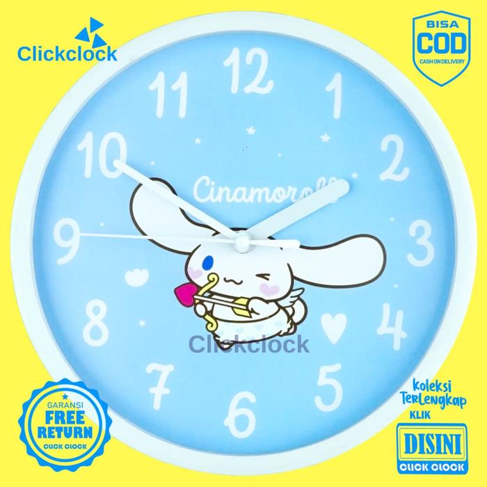 Gambar Jam Dinding Analog Karakter Anak Kuromi NN2202-1668 Besar - Cinamoroll, 20 cm dari ClickClockShoping undefined Tokopedia
