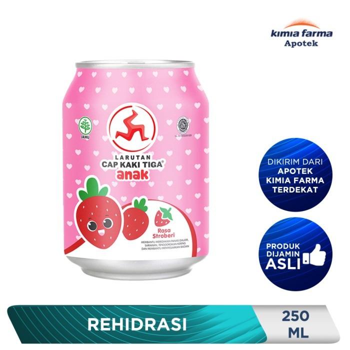 Gambar LARUTAN CAP KAKI 3 ANAK STRAWBERRY 250 ML dari Kimia Farma Apotek Official undefined Tokopedia