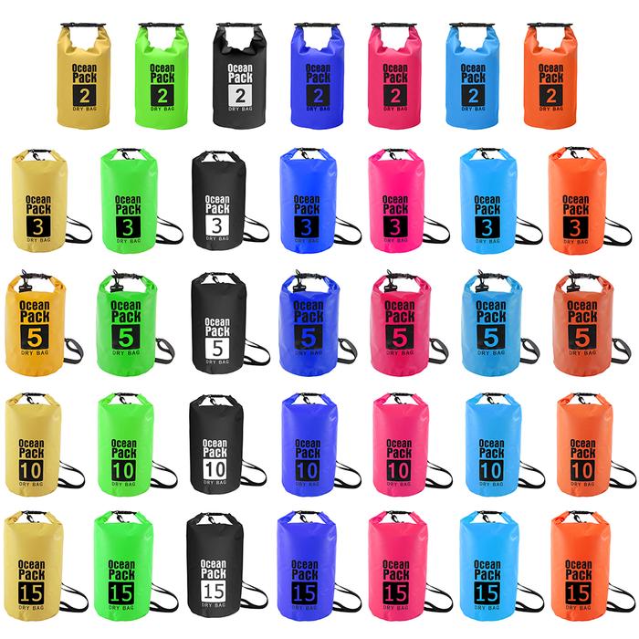 Gambar 2L/3L/5L/10L Waterproof Dry Bag Pack Sack Swimming Rafting Kayaking River Trekking Floating Sailing Canoing Boating Water Bag dari Mall My undefined Tokopedia