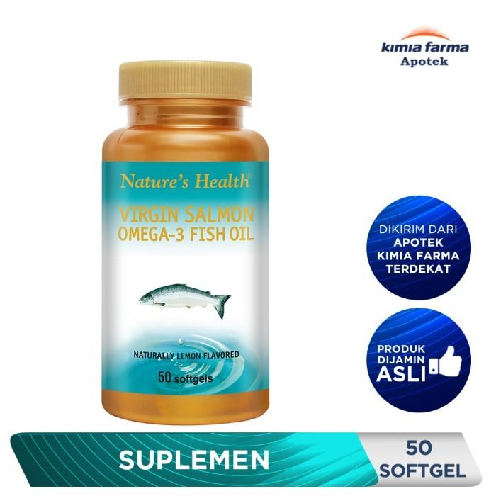 Gambar NATURES HEALTH VIRGIN SALMON OMEGA 3 50 SOFTGEL / SUPLEMEN KESEHATAN dari Kimia Farma Apotek Official undefined Tokopedia