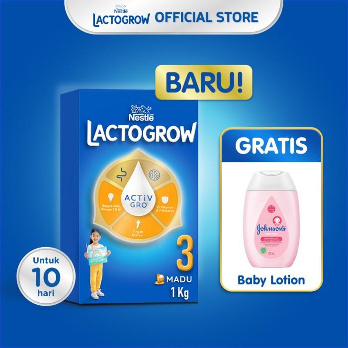 Gambar DMS - 697 NESTLÉ LACTOGROW 3 MADU SUSU BOX 1KG + BABY LOTION dari Dhimasadry undefined Tokopedia