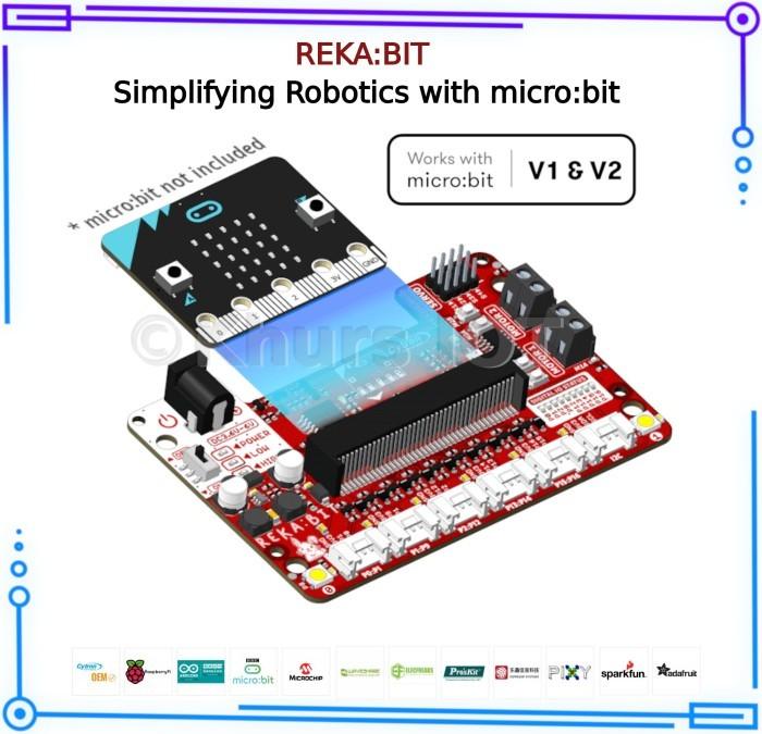 Gambar REKA:BIT - Robotics with REKABIT For micro:bit V1 / Microbit V2 - Tanpa Microbit dari ndeystore undefined Tokopedia