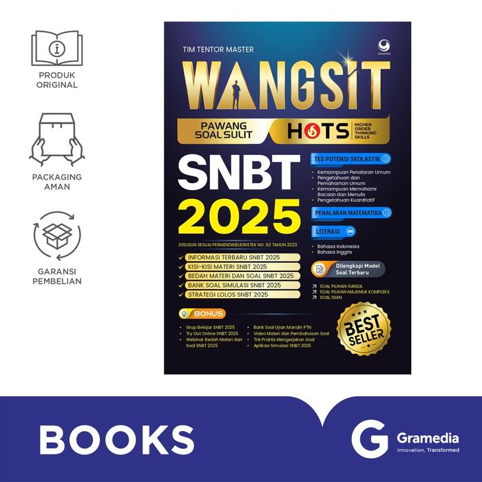 Gambar Gramedia Buku WANGSIT (Pawang Soal Sulit) SNBT 2025 dari Gramedia undefined Tokopedia